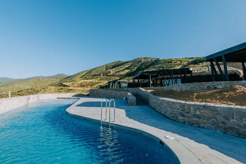 Club House y piscina del condominio Mirador Punta Pite